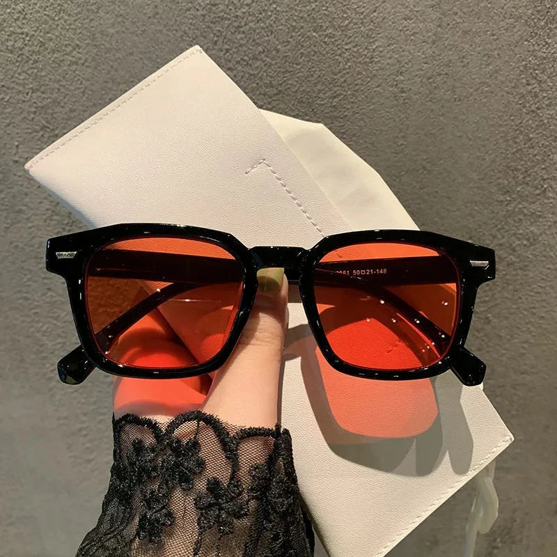 Lunettes de Soleil Rectangulaires Y2K Vintage