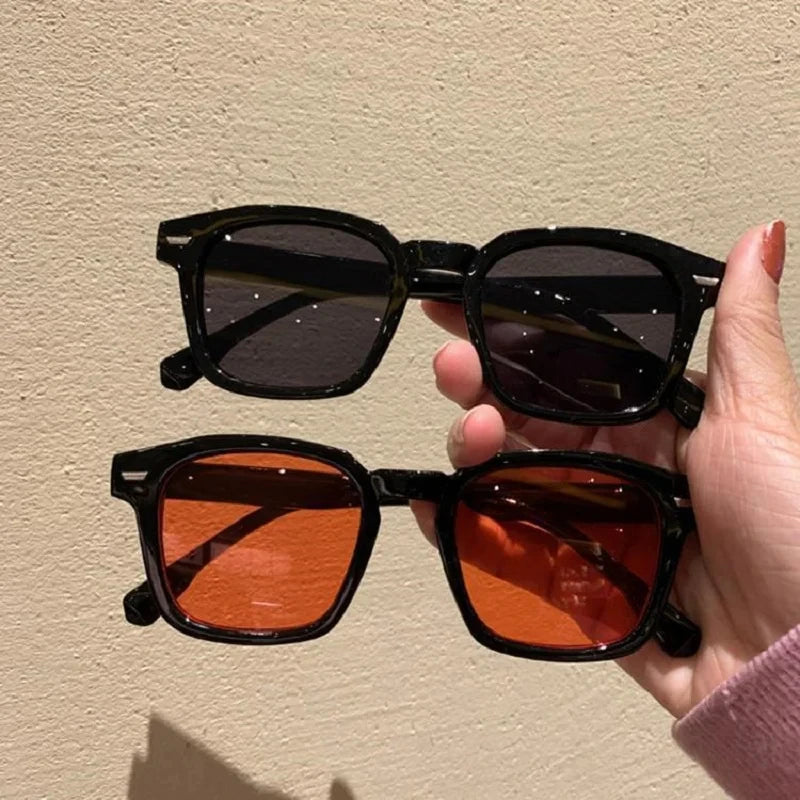 Lunettes de Soleil Rectangulaires Y2K Vintage
