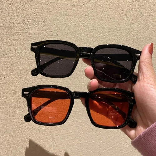 Lunettes de Soleil Rectangulaires Y2K Vintage