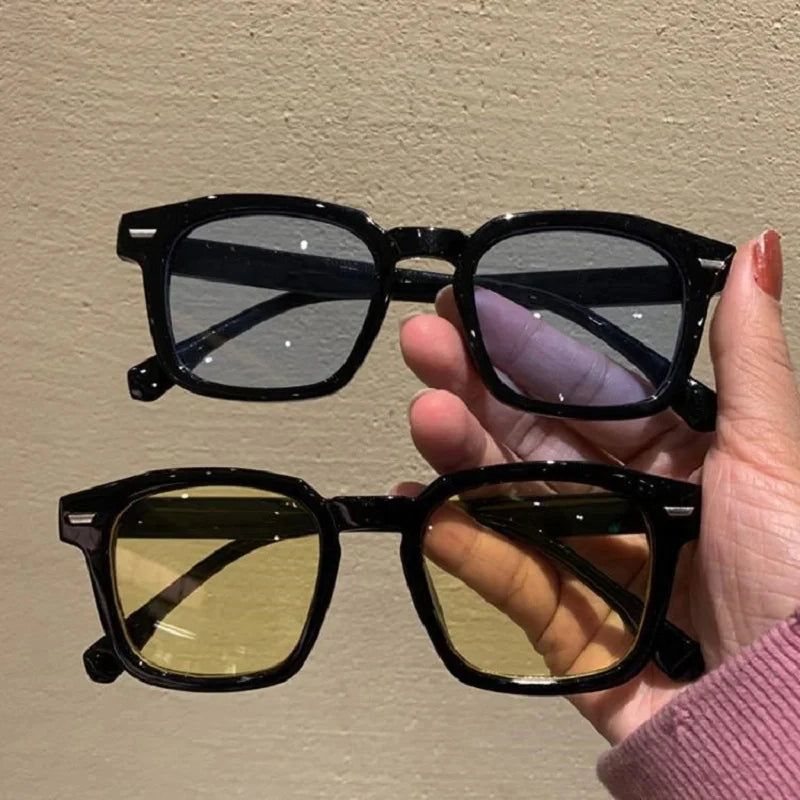 Lunettes de Soleil Rectangulaires Y2K Vintage
