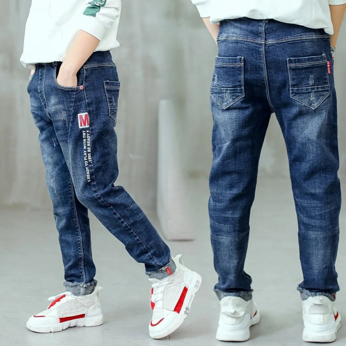 3-12 Style Jean Slim Fit Tendances pour Garçons).