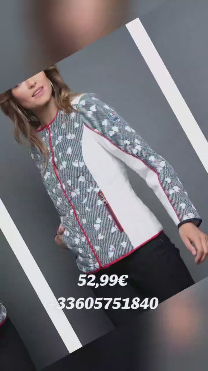 Veste Tendance Imprimée Motif Géométrique